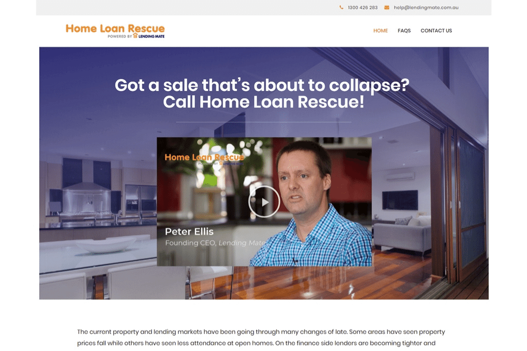 Home Loan Rescue - Responsive WordPress Website