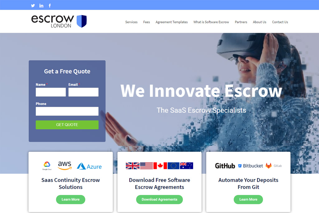 Escrowlondon.com - WordPress + Elementor + Web Design