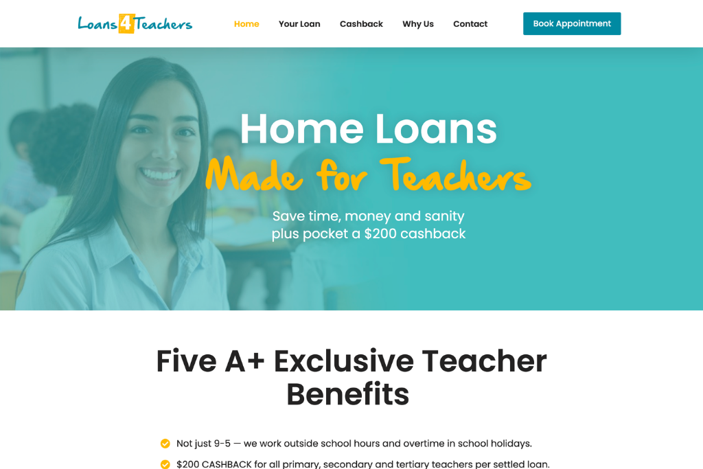 Loans4Teachers - Homepage