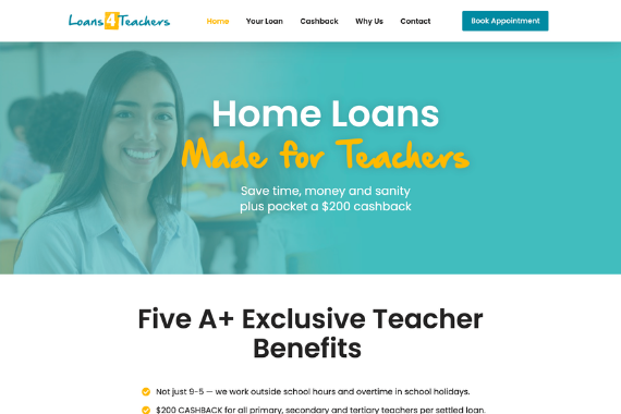 Loans4Teachers - WordPress + Elementor Pro