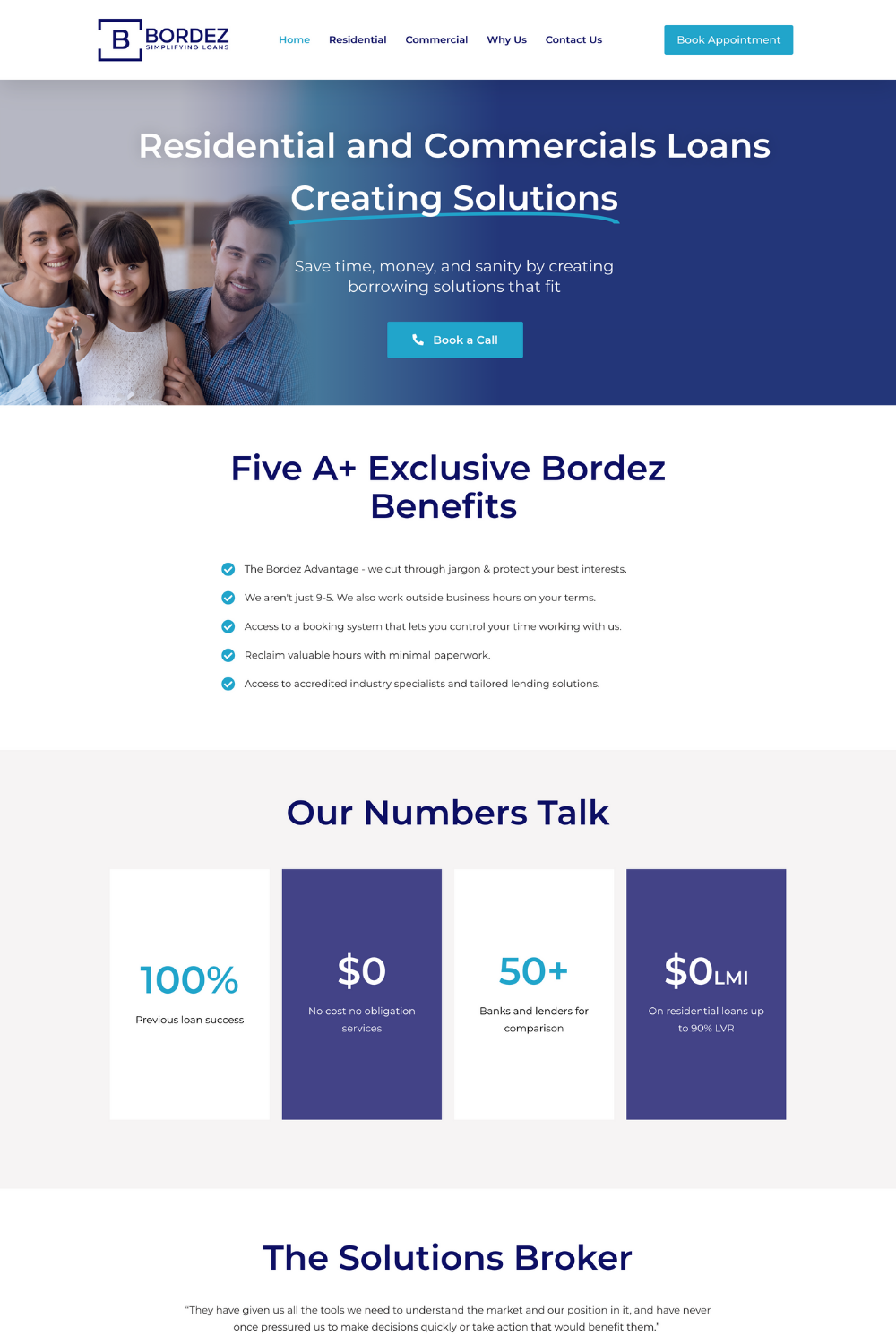 Bordez | Mortgage & Loans | WordPress Web Design