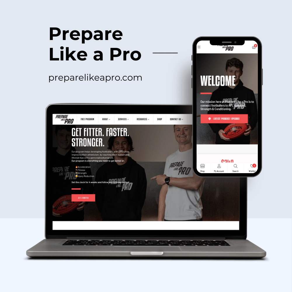 Woocommerce Website for Prepare Like a Pro