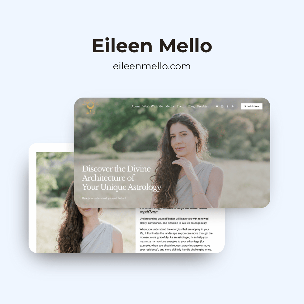 Squarespace Design For Eileen Mello