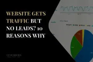 Website gets traffic but no leads analytics dashboard